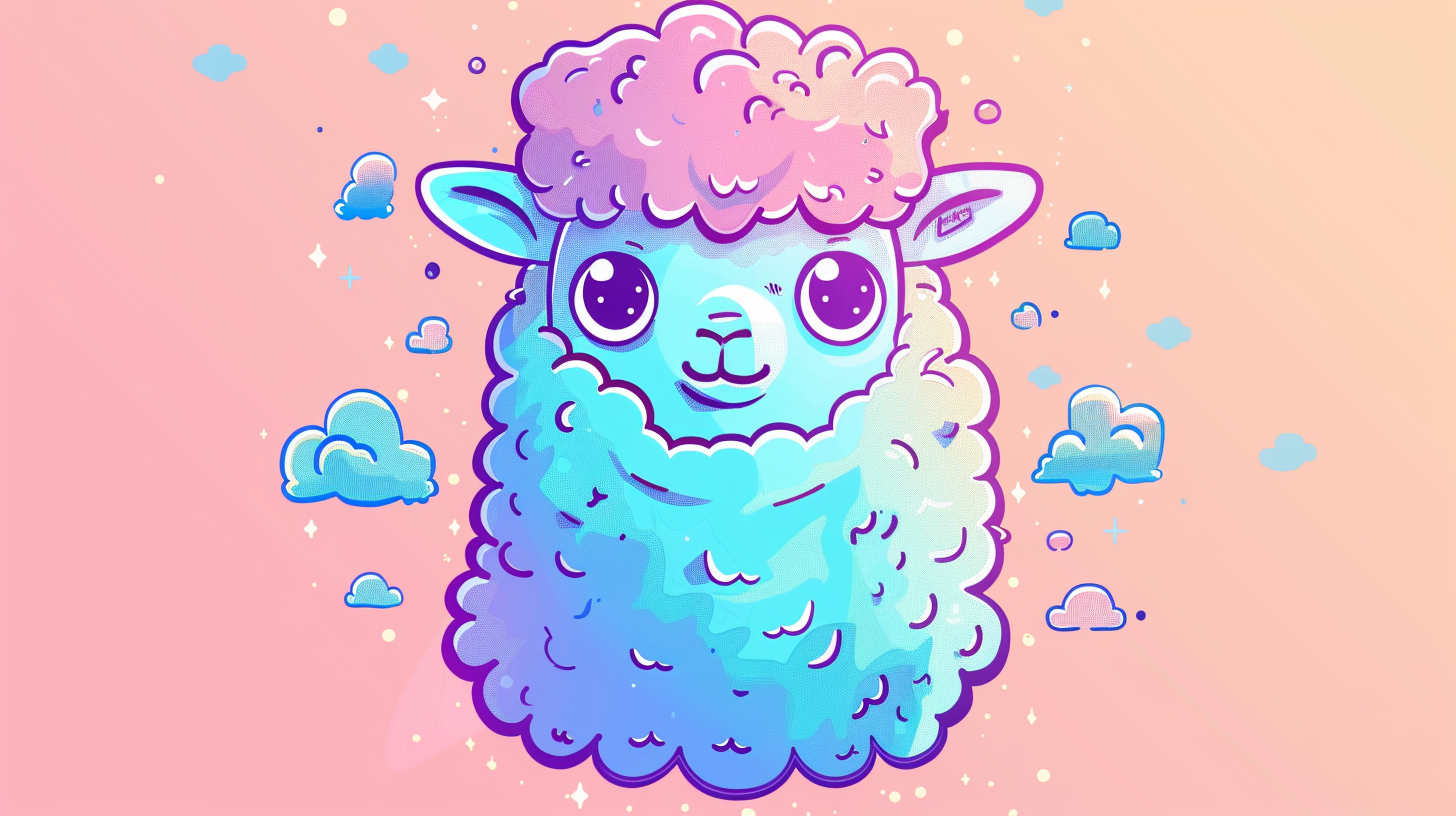 Alpaka Wolken Design